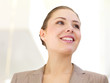 Business woman looking away