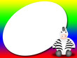frame or scrapbook with zebra - Photo Frame or message frame or scrapbook with zebra - Photo Frame or message