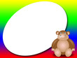 frame or scrapbook with monkey - Photo Frame or message frame or scrapbook with monkey - Photo Frame or message