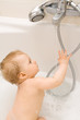 Baby in bath Baby in bath