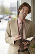 Businessman Using Organizer