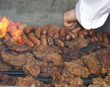 Close up of grilled meat and sausage