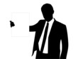 Businessman with a card