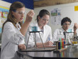 High School Students Studying in Laboratory