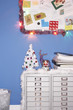 Christmas decorations in office