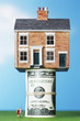 Model house on roll of $100 notes