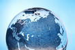 Inflatable Globe showing Russia