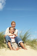 Mother and Daughter on Dunes