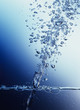 Air Bubbles Shooting Upward Through Water