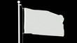 Isolated Portuguese Flag on Flag Pole