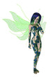 Blue Green Flower Fairy
