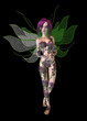 Purple Green Flower Fairy