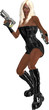 Woman Holding Guns