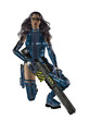 Woman Holding A Gun