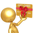 Gold Guy With Gift Card Gold Guy With Gift Card
