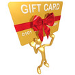 Gold Guy With Gift Card Gold Guy With Gift Card