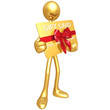 Gold Guy With Gift Card Gold Guy With Gift Card