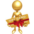 Gold Guy With Gift Card Gold Guy With Gift Card