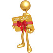 Gold Guy With Gift Card Gold Guy With Gift Card