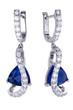 Photo en ligne au meilleur prix Earrings with zircon and expensive big gemstones