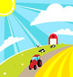 Happiness summer background. Vector illustration. Happiness summer background. Vector illustration.