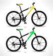 Detailed bike. Vector.