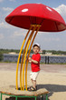 Boy Under The Red Mushroom