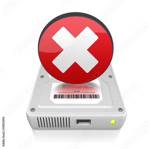 Gray Hard Disk Drive Error