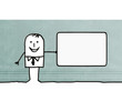 man & business card
