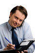 Businessman on phone