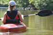 Young Woman Kayaking