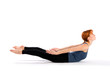 Slim Young Woman doing Yoga Exercise