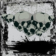 grunge background with a skeletons. for CD cover