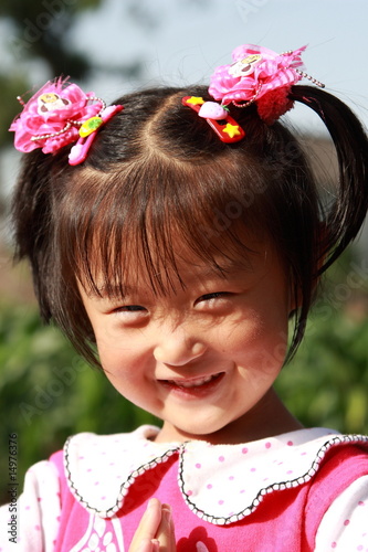 Photo: happy Chinese little girl happy Chinese little girl