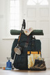 Photo: Backpack and camping equipment in hallway Backpack and camping equipment in hallway
