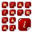 Web icons, buttons. Sticker series