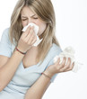 Photo: .beautiful girl with allergies .beautiful girl with allergies