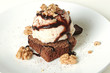 Brownie with ice cream