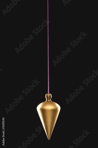 Foto: Pendulum on string, black background Pendulum on string, black background
