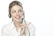 Photo: A friendly secretary/telephone operator A friendly secretary/telephone operator