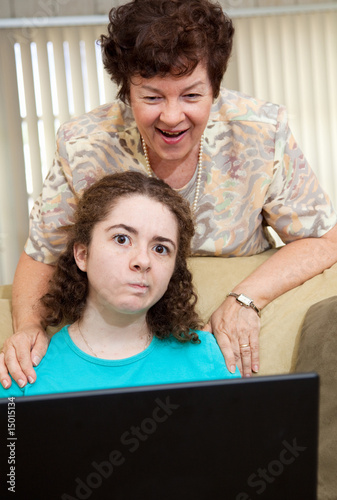 Photo: Teen Annoyed by Mom Teen Annoyed by Mom
