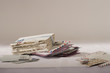 Stack of letters on table