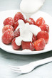 fresas y yogurt
