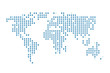 worldmap punktiert