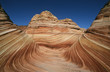 USA, Arizona, Paria Canyon-Vermilion Cliffs Wilderness, The Wave, sandstone rock formation