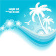 Blue Tropical Background