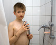 Beim Duschen