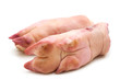 pork legs on white background