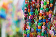 Japan, Hiroshima, Peace Memorial Park, colorful paper cranes, close-up