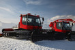 Snow plows in mountains